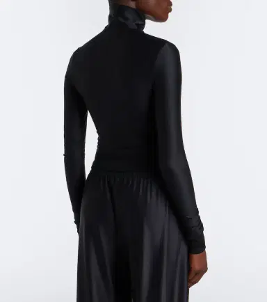 Gucci Silk-blend zip-up top | Thumbnail 3 Gucci Silk-blend zip-up top | Thumbnail 3