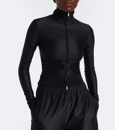 Gucci Silk-blend zip-up top | Thumbnail 5 Gucci Silk-blend zip-up top | Thumbnail 5