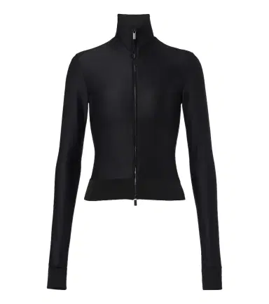 Gucci Silk-blend zip-up top | Thumbnail 1 Gucci Silk-blend zip-up top | Thumbnail 1