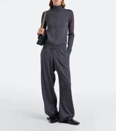 Gucci Wool-blend wide-leg pants | Thumbnail 3 Gucci Wool-blend wide-leg pants | Thumbnail 3