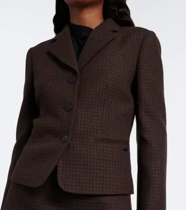 Gucci Houndstooth wool-blend blazer | Thumbnail 2 Gucci Houndstooth wool-blend blazer | Thumbnail 2