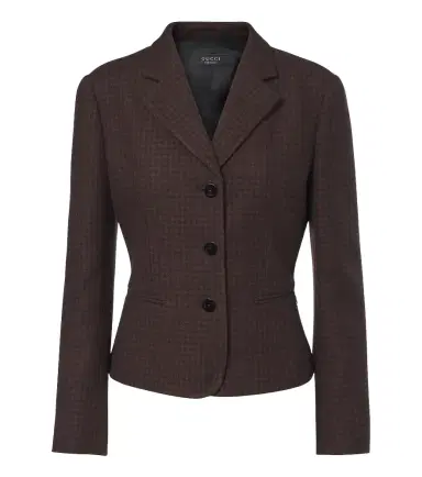 Gucci Houndstooth wool-blend blazer | Thumbnail 1 Gucci Houndstooth wool-blend blazer | Thumbnail 1