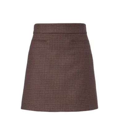 Gucci Checked wool-blend miniskirt | Thumbnail 1 Gucci Checked wool-blend miniskirt | Thumbnail 1
