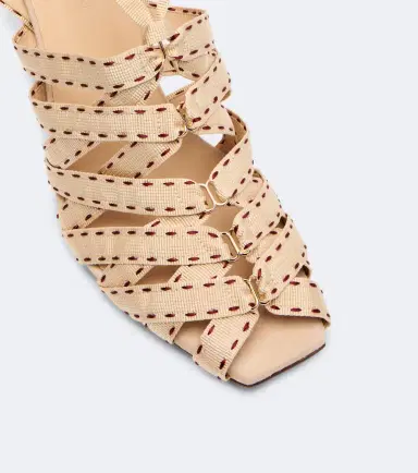 Zimmermann Corsage canvas sandals | Thumbnail 2 Zimmermann Corsage canvas sandals | Thumbnail 2