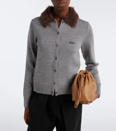 Loewe Double L ribbed-knit wool cardigan | Thumbnail 5 Loewe Double L ribbed-knit wool cardigan | Thumbnail 5
