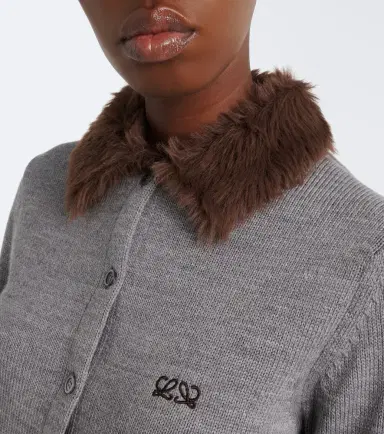 Loewe Double L ribbed-knit wool cardigan | Thumbnail 6 Loewe Double L ribbed-knit wool cardigan | Thumbnail 6