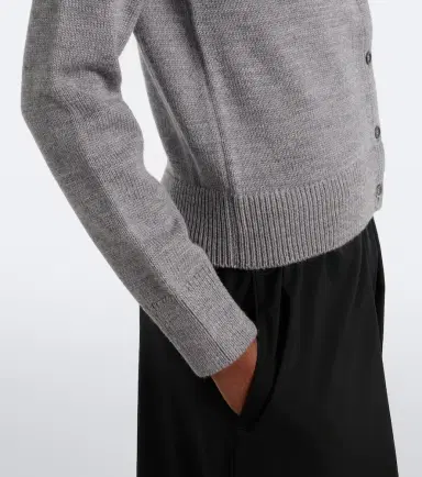 Loewe Double L ribbed-knit wool cardigan | Thumbnail 7 Loewe Double L ribbed-knit wool cardigan | Thumbnail 7
