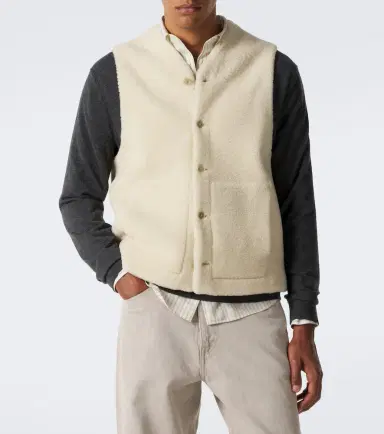 Auralee Reversible shearling vest | Thumbnail 2 Auralee Reversible shearling vest | Thumbnail 2