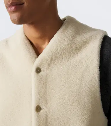 Auralee Reversible shearling vest | Thumbnail 4 Auralee Reversible shearling vest | Thumbnail 4