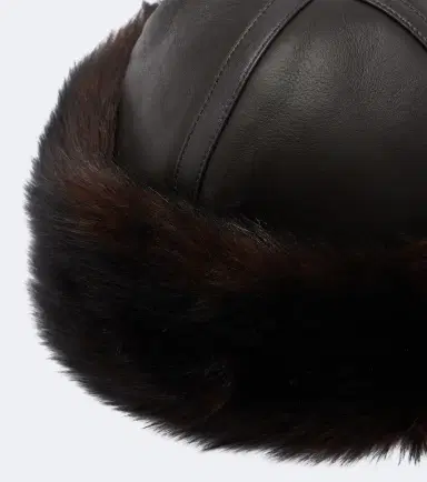Nour Hammour Dallen leather and shearling hat | Thumbnail 2 Nour Hammour Dallen leather and shearling hat | Thumbnail 2
