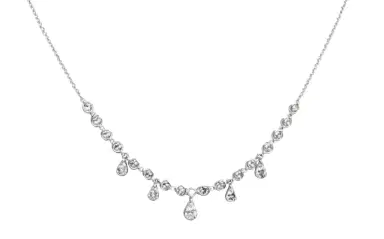 Wish Fine Jewelry 0.90ct Diamond 18K Gold Station Necklace | Thumbnail 1 Wish Fine Jewelry 0.90ct Diamond 18K Gold Station Necklace | Thumbnail 1