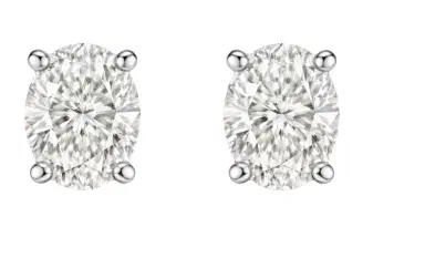 Wish Fine Jewelry 2.25ct Lab Grown Diamond 14K Gold Oval Stud Earrings | Thumbnail 1 Wish Fine Jewelry 2.25ct Lab Grown Diamond 14K Gold Oval Stud Earrings | Thumbnail 1