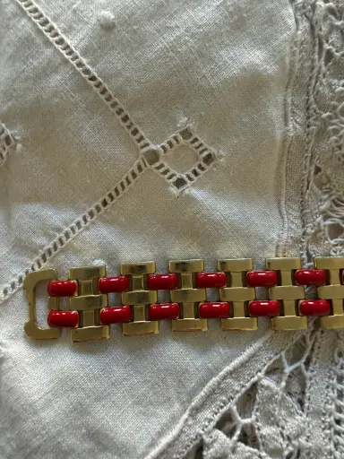 Jen Wonders Studio Link Red Enamel Bracelet | Thumbnail 3 Jen Wonders Studio Link Red Enamel Bracelet | Thumbnail 3