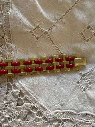 Jen Wonders Studio Link Red Enamel Bracelet | Thumbnail 4 Jen Wonders Studio Link Red Enamel Bracelet | Thumbnail 4