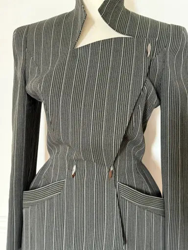 Jen Wonders Studio Pinstripe Mugler Blazer | Thumbnail 5 Jen Wonders Studio Pinstripe Mugler Blazer | Thumbnail 5