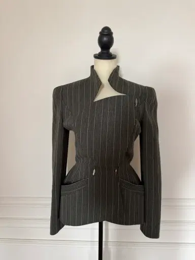 Jen Wonders Studio Pinstripe Mugler Blazer | Thumbnail 7 Jen Wonders Studio Pinstripe Mugler Blazer | Thumbnail 7