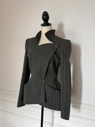 Jen Wonders Studio Pinstripe Mugler Blazer | Thumbnail 9 Jen Wonders Studio Pinstripe Mugler Blazer | Thumbnail 9