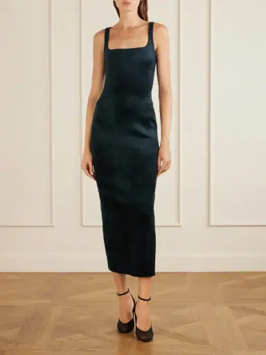 Alaïa Velvet Midi Dress | Thumbnail 2 Alaïa Velvet Midi Dress | Thumbnail 2