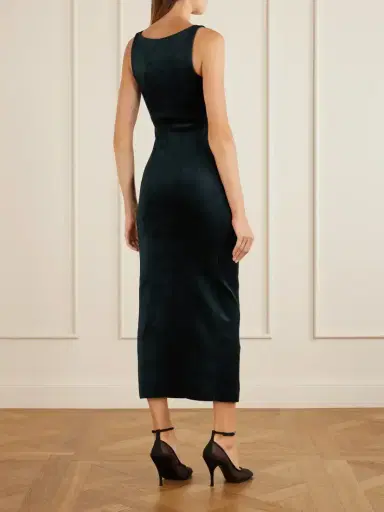 Alaïa Velvet Midi Dress | Thumbnail 3 Alaïa Velvet Midi Dress | Thumbnail 3