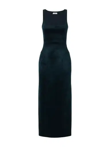 Alaïa Velvet Midi Dress | Thumbnail 1 Alaïa Velvet Midi Dress | Thumbnail 1