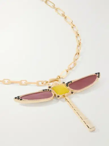 La DoubleJ Dragonfly Gold-plated Agate Necklace | Thumbnail 4 La DoubleJ Dragonfly Gold-plated Agate Necklace | Thumbnail 4