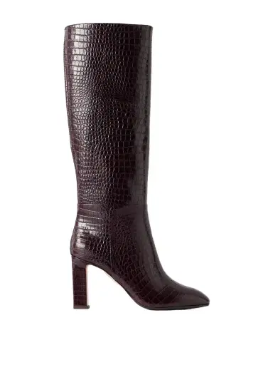Aquazzura Sellier 85 Croc-effect Leather Knee Boots | Thumbnail 1 Aquazzura Sellier 85 Croc-effect Leather Knee Boots | Thumbnail 1