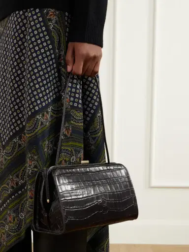 Loeffler Randall Zella Croc-effect Leather Clutch | Thumbnail 2 Loeffler Randall Zella Croc-effect Leather Clutch | Thumbnail 2