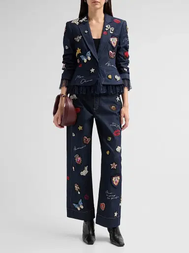 Cinq à Sept Women's Hayden Embellished Jeans | Thumbnail 2 Cinq à Sept Women's Hayden Embellished Jeans | Thumbnail 2
