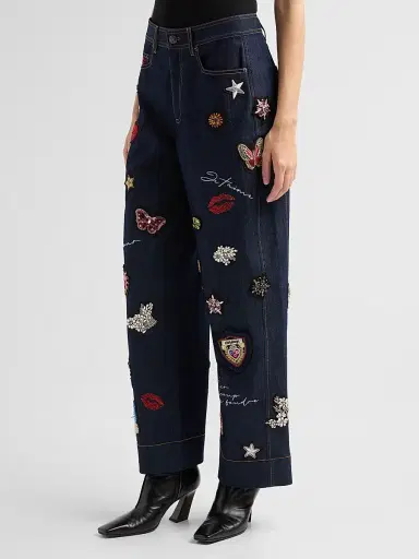 Cinq à Sept Women's Hayden Embellished Jeans | Thumbnail 4 Cinq à Sept Women's Hayden Embellished Jeans | Thumbnail 4