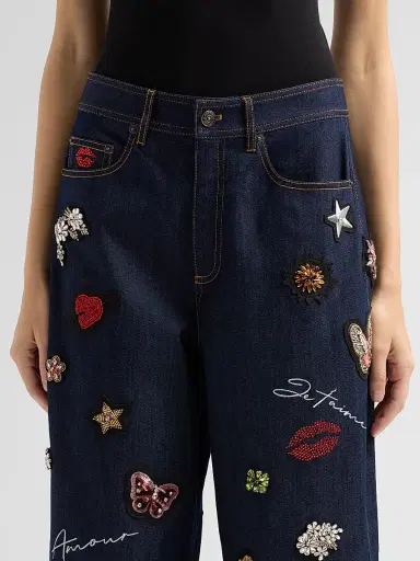 Cinq à Sept Women's Hayden Embellished Jeans | Thumbnail 5 Cinq à Sept Women's Hayden Embellished Jeans | Thumbnail 5