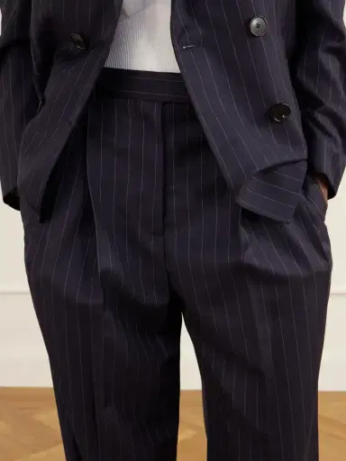 Givenchy Pinstriped Wool Tapered Pants | Thumbnail 5 Givenchy Pinstriped Wool Tapered Pants | Thumbnail 5
