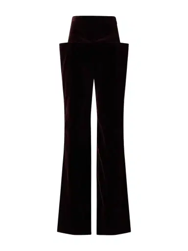 Alaïa Cotton-velour Straight-leg Pants | Thumbnail 1 Alaïa Cotton-velour Straight-leg Pants | Thumbnail 1