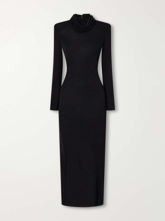 Gathered Crepe Midi Dress Gathered Crepe Midi Dress