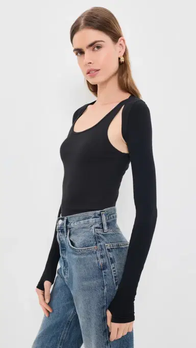 Commando Ballet Body Shrug with Thumbholes | Thumbnail 4 Commando Ballet Body Shrug with Thumbholes | Thumbnail 4