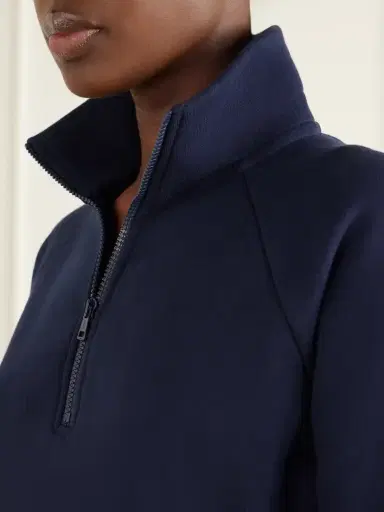 Jamie Haller The Quarter Zip Cotton Sweatshirt | Thumbnail 6 Jamie Haller The Quarter Zip Cotton Sweatshirt | Thumbnail 6