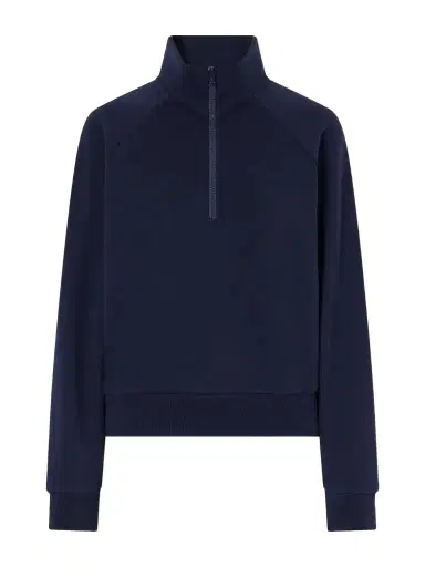 Jamie Haller The Quarter Zip Cotton Sweatshirt | Thumbnail 1 Jamie Haller The Quarter Zip Cotton Sweatshirt | Thumbnail 1