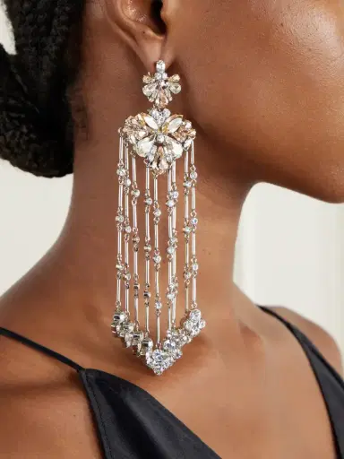 Rabanne Crystal-embellished Silver-tone Earrings | Thumbnail 2 Rabanne Crystal-embellished Silver-tone Earrings | Thumbnail 2