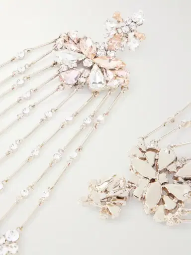 Rabanne Crystal-embellished Silver-tone Earrings | Thumbnail 3 Rabanne Crystal-embellished Silver-tone Earrings | Thumbnail 3