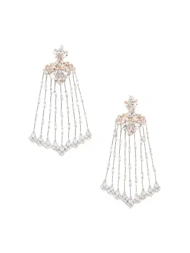 Rabanne Crystal-embellished Silver-tone Earrings | Thumbnail 1 Rabanne Crystal-embellished Silver-tone Earrings | Thumbnail 1