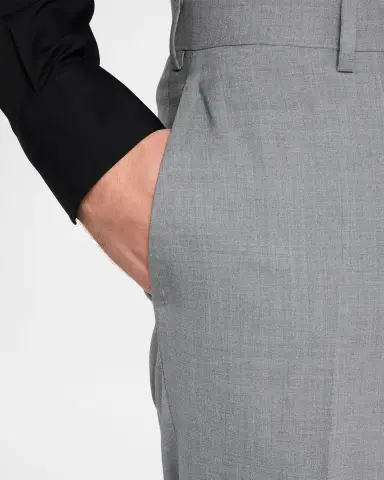 Isaia Men's Wool Flat Front Pants | Thumbnail 6 Isaia Men's Wool Flat Front Pants | Thumbnail 6