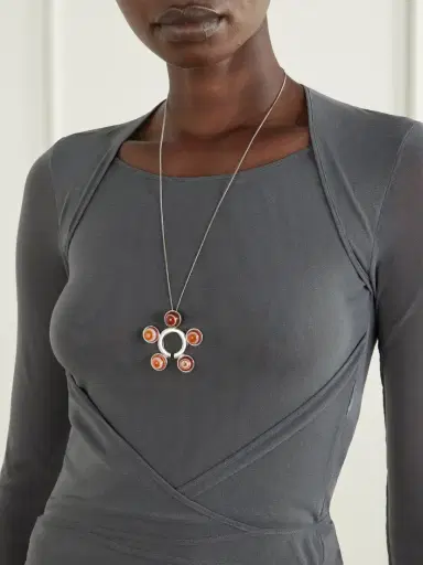 Lemaire Silver-tone Agate Necklace | Thumbnail 2 Lemaire Silver-tone Agate Necklace | Thumbnail 2