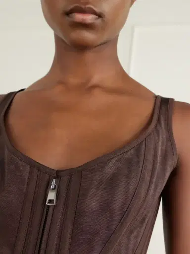 Wiederhoeft Venus Corset Paneled Twill Top | Thumbnail 5 Wiederhoeft Venus Corset Paneled Twill Top | Thumbnail 5