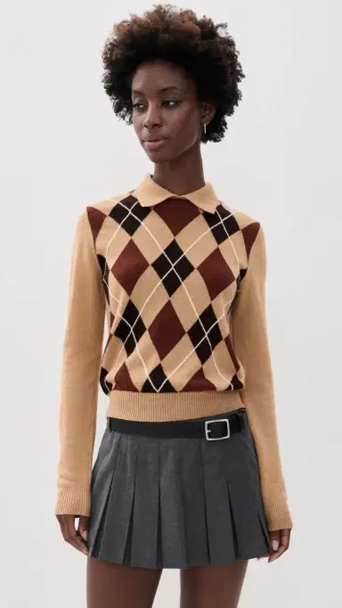 MSGM Argyle Sweater | Thumbnail 2 MSGM Argyle Sweater | Thumbnail 2