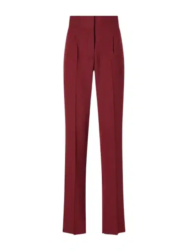 Giuliva Heritage The Other Smoking Pleated Wool-blend Crepe Straight-leg Pants | Thumbnail 1 Giuliva Heritage The Other Smoking Pleated Wool-blend Crepe Straight-leg Pants | Thumbnail 1