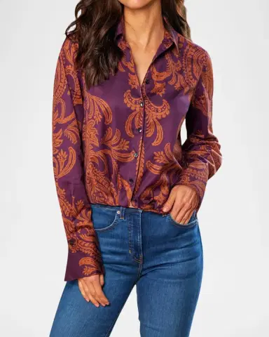 Finley Moxie Twisted Paisley-Print Shirt | Thumbnail 4 Finley Moxie Twisted Paisley-Print Shirt | Thumbnail 4