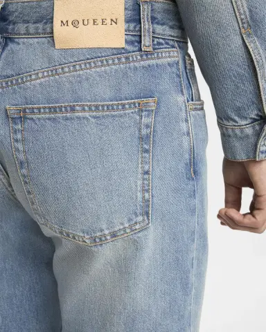 Alexander McQueen Men's Francis Straight-Leg Jeans | Thumbnail 5 Alexander McQueen Men's Francis Straight-Leg Jeans | Thumbnail 5