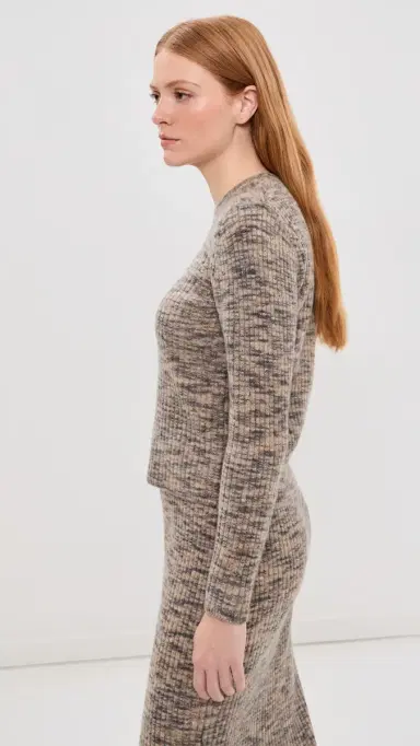 Co Long Sleeve Ruched Knit Top | Thumbnail 4 Co Long Sleeve Ruched Knit Top | Thumbnail 4