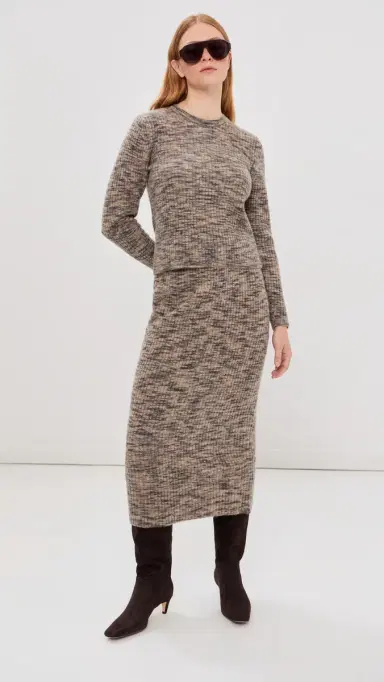 Co Long Sleeve Ruched Knit Top | Thumbnail 5 Co Long Sleeve Ruched Knit Top | Thumbnail 5