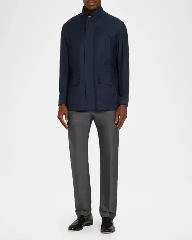Isaia Men's Wool-Blend Jacket | Thumbnail 2 Isaia Men's Wool-Blend Jacket | Thumbnail 2