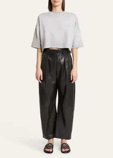 Loewe Petal Leather Anagram Slide Sandals | Thumbnail 3 Loewe Petal Leather Anagram Slide Sandals | Thumbnail 3